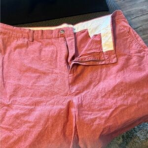 Old Navy Red Flat Front Men Shorts